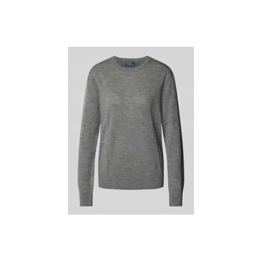 Sweter z dzianiny z prążkowanymi wykończeniami ze sklepu Peek&Cloppenburg  w kategorii Swetry damskie - zdjęcie 176310702