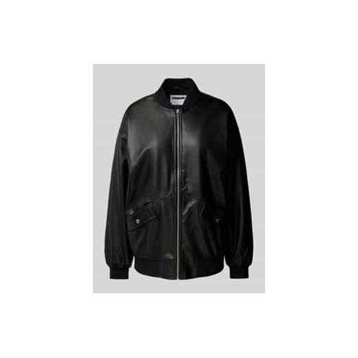 Bomberka o kroju oversized z imitacji skóry model ‘RONJA’ ze sklepu Peek&Cloppenburg  w kategorii Kurtki damskie - zdjęcie 176310753