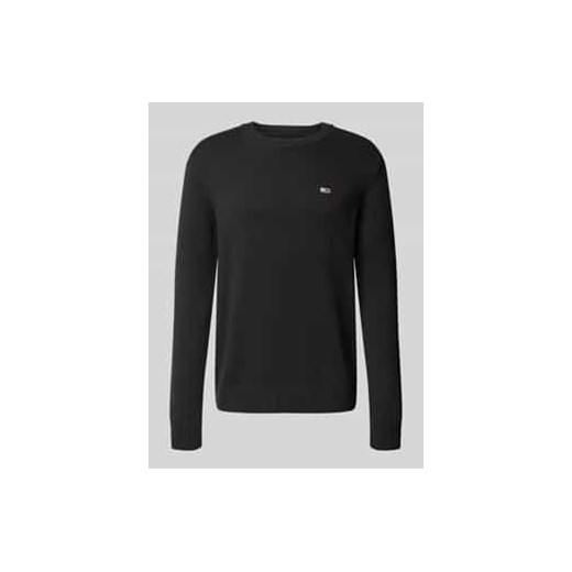 Sweter z dzianiny z wyhaftowanym logo ze sklepu Peek&Cloppenburg  w kategorii Swetry męskie - zdjęcie 176310910