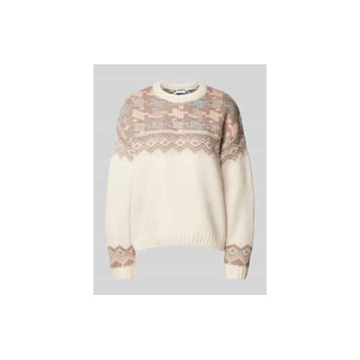 Sweter z dzianiny ze wzorem etnicznym ze sklepu Peek&Cloppenburg  w kategorii Swetry damskie - zdjęcie 176310970