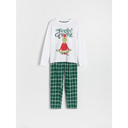Reserved - Świąteczna piżama Grinch - biały Reserved 98/104 (2-4 lata) Reserved