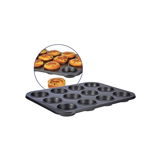 Chefware Forma w kolorze czarnym do muffinek - 36 x 28 cm ze sklepu Limango Polska w kategorii Akcesoria do pieczenia - zdjęcie 176315583
