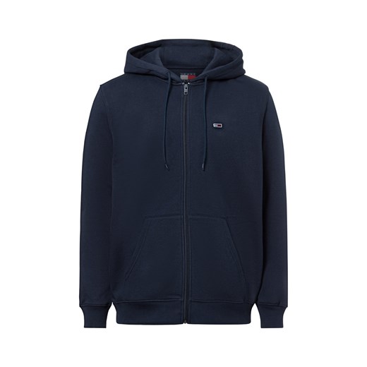 Tommy Jeans Męska kurtka z kapturem Mężczyźni Bawełna granatowy jednolity ze sklepu vangraaf w kategorii Kurtki męskie - zdjęcie 176316353