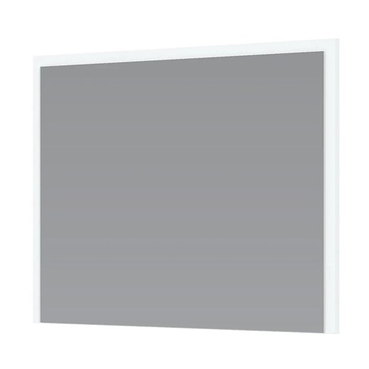 Prostokątne minimalistyczne lustro w białej ramie 80 cm R8-F39 ze sklepu Edinos.pl w kategorii Lustra - zdjęcie 176316764