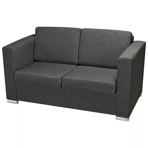 Dwuosobowa ciemnoszara sofa loftowa Nessia 6X ze sklepu Edinos.pl w kategorii Sofy i kanapy - zdjęcie 176316863