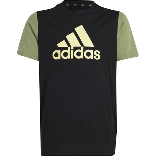 Koszulka juniorska Essentials Big Logo Colorblock Adidas ze sklepu SPORT-SHOP.pl w kategorii Bluzki dziewczęce - zdjęcie 176317744