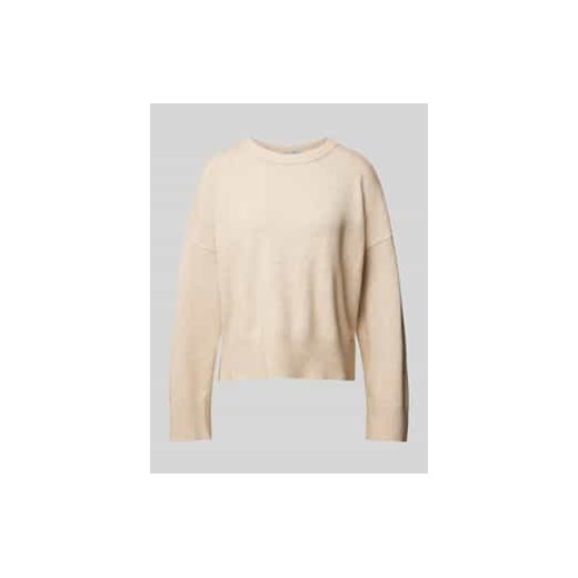 Sweter z dzianiny z mieszanki wiskozy z obniżonymi ramionami ze sklepu Peek&Cloppenburg  w kategorii Swetry damskie - zdjęcie 176318011