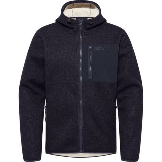 Kurtka polarowa męska Kaminfeuer Hooded Jack Wolfskin ze sklepu SPORT-SHOP.pl w kategorii Bluzy męskie - zdjęcie 176323674