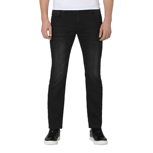 Timezone Dżinsy &quot;EduardoTZ&quot; - Slim fit - w kolorze czarnym ze sklepu Limango Polska w kategorii Jeansy męskie - zdjęcie 176324093