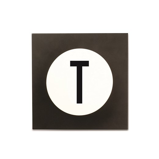 Design Letters Haczyk ścienny "T" w kolorze czarnym - 9 x 14 cm Design Letters onesize wyprzedaż Limango Polska