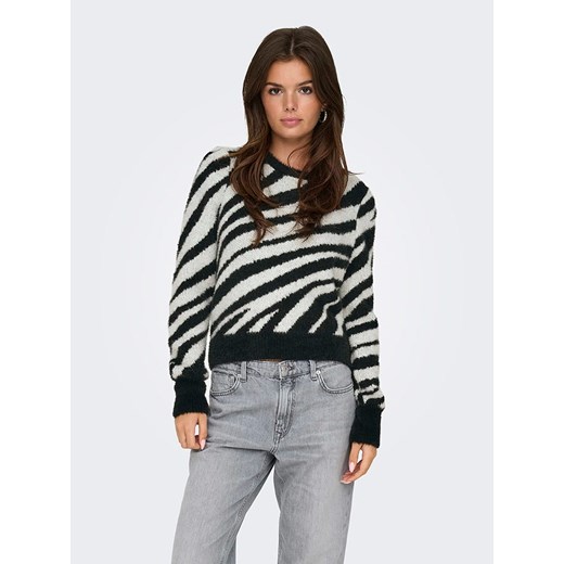 ONLY Sweter w kolorze czarno-białym ze sklepu Limango Polska w kategorii Swetry damskie - zdjęcie 176324484