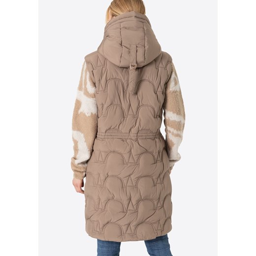 Timezone Kamizelka pikowana w kolorze beżowym Timezone M Limango Polska wyprzedaż