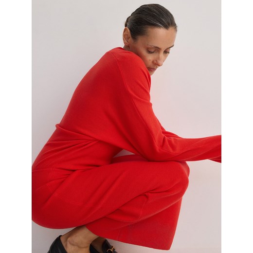 Sukienka czerwona Reserved maxi casualowa 
