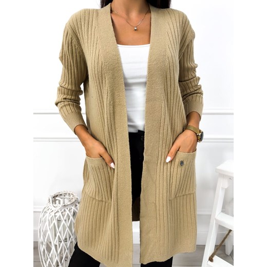 Sweter damski Modnakiecka.pl beżowy 