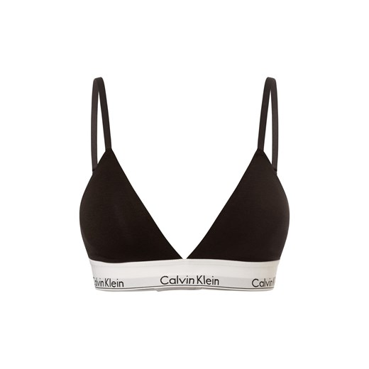 Calvin Klein Damski biustonosz Kobiety Dżersej czarny jednolity ze sklepu vangraaf w kategorii Biustonosze - zdjęcie 176327653