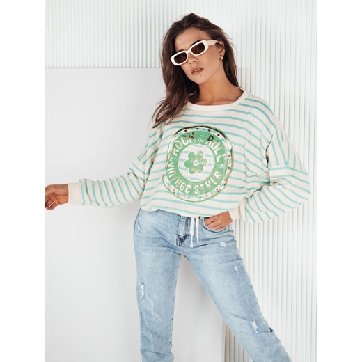Sweter damski CANFIER turkusowy Dstreet MY2325 ze sklepu DSTREET.PL w kategorii Swetry damskie - zdjęcie 176328210
