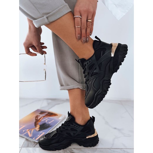 Sneakersy damskie CILLE czarne Dstreet ZY0461 ze sklepu DSTREET.PL w kategorii Buty sportowe damskie - zdjęcie 176328313