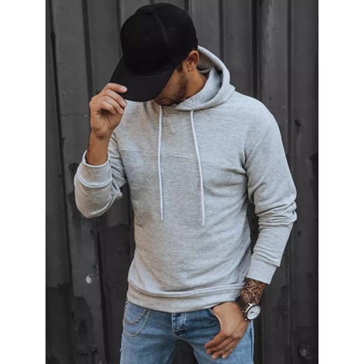 Bluza męska szara Dstreet BX5471 ze sklepu DSTREET.PL w kategorii Bluzy męskie - zdjęcie 176328394