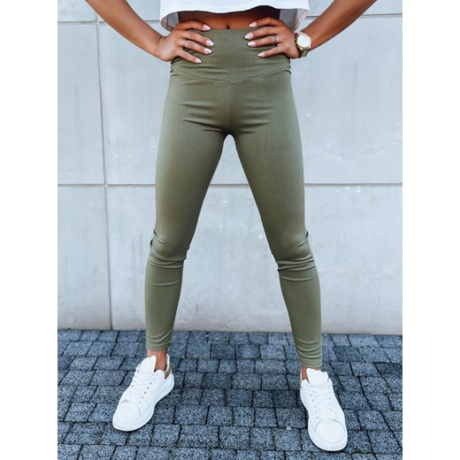 Legginsy damskie LOOK ME zielone Dstreet UY1618 ze sklepu DSTREET.PL w kategorii Spodnie damskie - zdjęcie 176329151