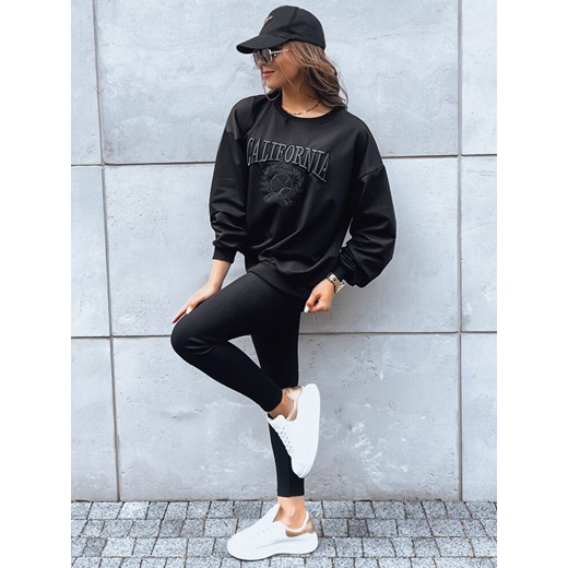 Legginsy damskie CALIFORNIA TEAM czarne Dstreet UY1709 ze sklepu DSTREET.PL w kategorii Spodnie damskie - zdjęcie 176330601