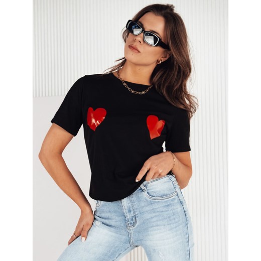 T-shirt damski PALIS czarny Dstreet RY2430 ze sklepu DSTREET.PL w kategorii Bluzki damskie - zdjęcie 176331752