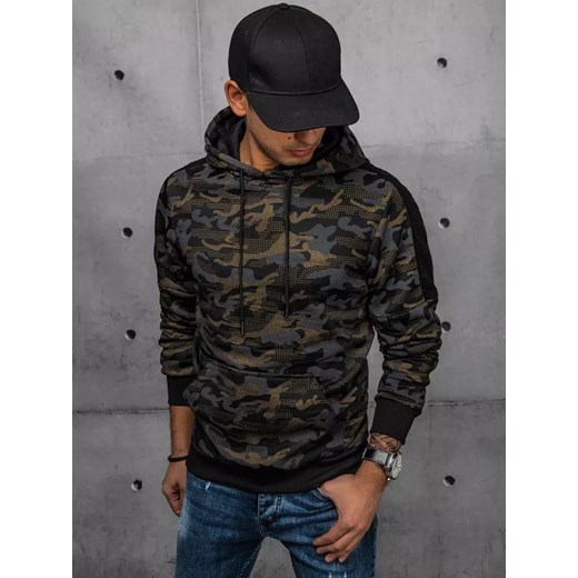 Bluza męska czarna Dstreet BX5545 ze sklepu DSTREET.PL w kategorii Bluzy męskie - zdjęcie 176332381