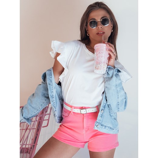 Szorty jeansowe damskie GLAMWEAR różowe Dstreet SY0340 ze sklepu DSTREET.PL w kategorii Szorty - zdjęcie 176332681
