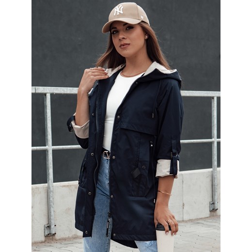 Kurtka parka damska STYLE QUEEN granatowa Dstreet TY4408 ze sklepu DSTREET.PL w kategorii Kurtki damskie - zdjęcie 176333153