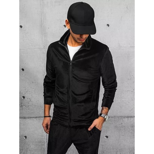 Bluza męska czarna Dstreet BX5538 ze sklepu DSTREET.PL w kategorii Bluzy męskie - zdjęcie 176333190