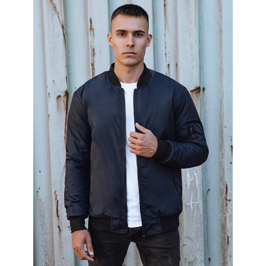 Kurtka przejściowa męska bomber jacket granatowa Dstreet TX4859 ze sklepu DSTREET.PL w kategorii Kurtki męskie - zdjęcie 176333191