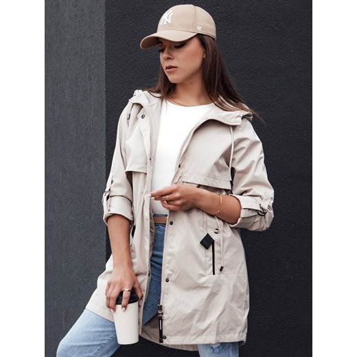Kurtka parka damska STYLE QUEEN szara Dstreet TY4394 ze sklepu DSTREET.PL w kategorii Kurtki damskie - zdjęcie 176333703