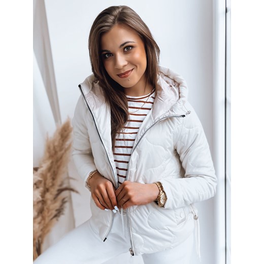 Kurtka damska FLUFFY biała Dstreet TY3582 ze sklepu DSTREET.PL w kategorii Kurtki damskie - zdjęcie 176333751