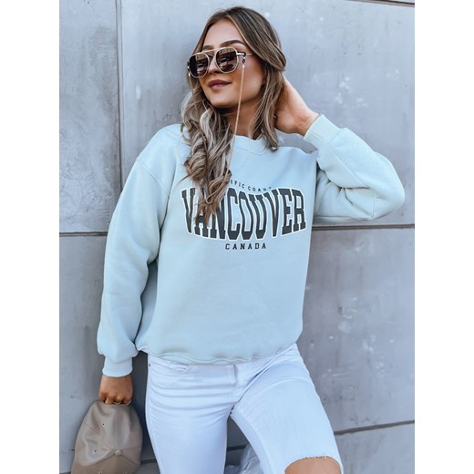 Bluza damska bez kaptura VANCOUVER miętowa Dstreet BY1226 ze sklepu DSTREET.PL w kategorii Bluzy damskie - zdjęcie 176334323
