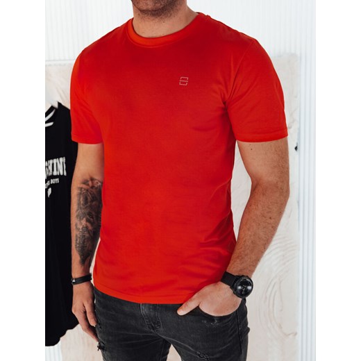 Koszulka męska z nadrukiem pomarańczowa Dstreet RX5470 ze sklepu DSTREET.PL w kategorii T-shirty męskie - zdjęcie 176334974