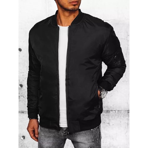 Kurtka męska bomber jacket czarna Dstreet TX4423 ze sklepu DSTREET.PL w kategorii Kurtki męskie - zdjęcie 176335281