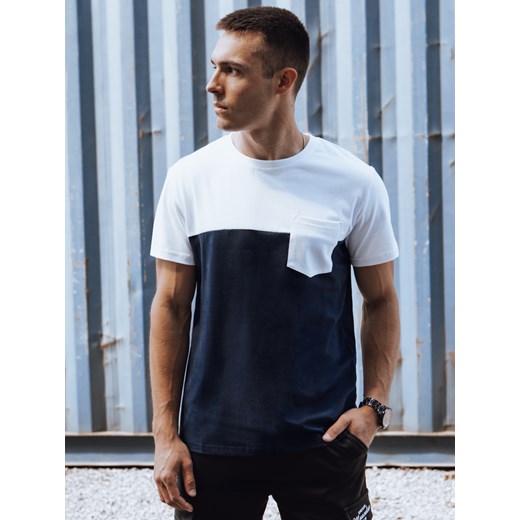 T-shirt męski basic granatowy Dstreet RX5598 Dstreet XL okazja DSTREET.PL