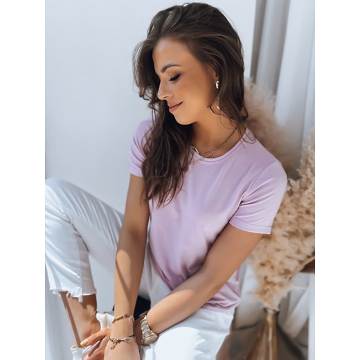 T-shirt damski MAYLA fioletowy Dstreet RY2209 ze sklepu DSTREET.PL w kategorii Bluzki damskie - zdjęcie 176335943