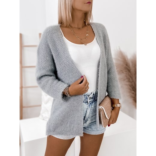 kardigan godley szary one size ze sklepu UBRA w kategorii Swetry damskie - zdjęcie 176336592