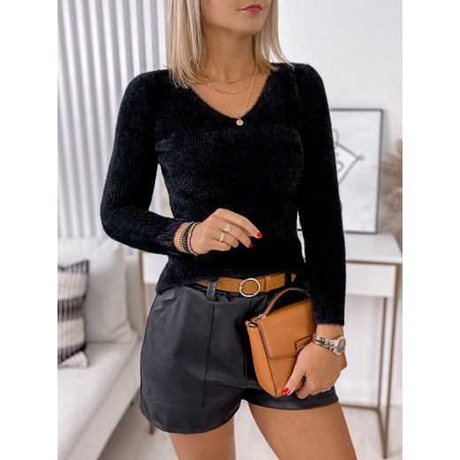 sweter detroit czarny one size ze sklepu UBRA w kategorii Swetry damskie - zdjęcie 176337330