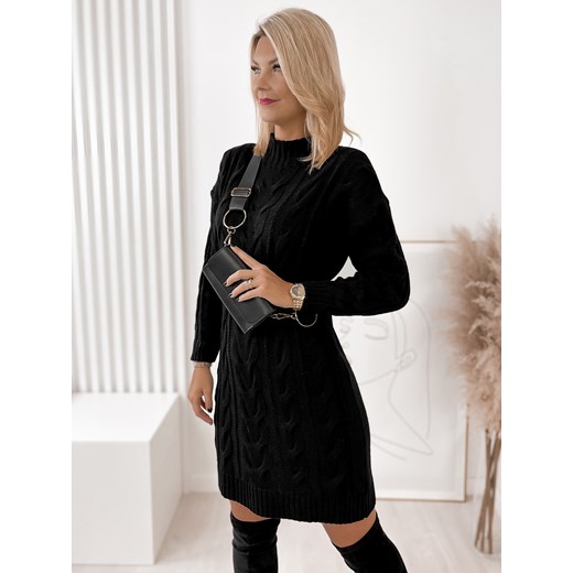 sukienka jazin czarna one size ze sklepu UBRA w kategorii Sukienki - zdjęcie 176337821