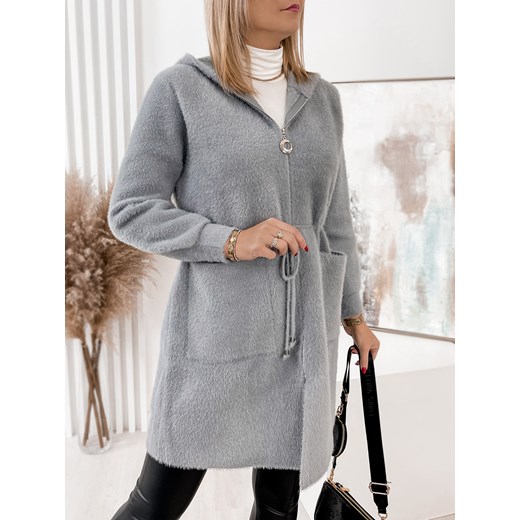 płaszcz alpaka riva szary l/40 L/40 UBRA