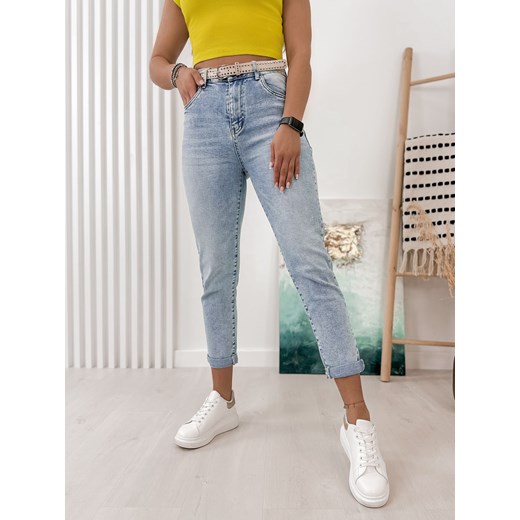 spodnie huelva jasno jeansowe xs/34 ze sklepu UBRA w kategorii Jeansy damskie - zdjęcie 176339551