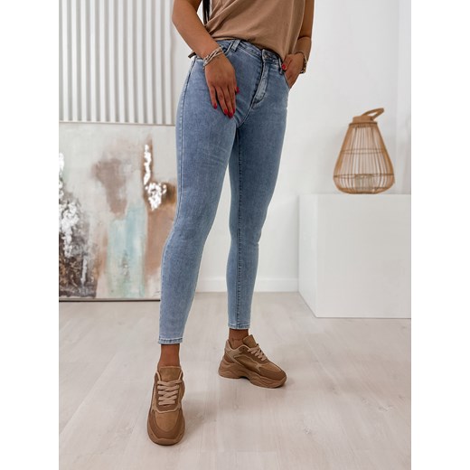 spodnie bergo jeansowe s/36 ze sklepu UBRA w kategorii Jeansy damskie - zdjęcie 176339970