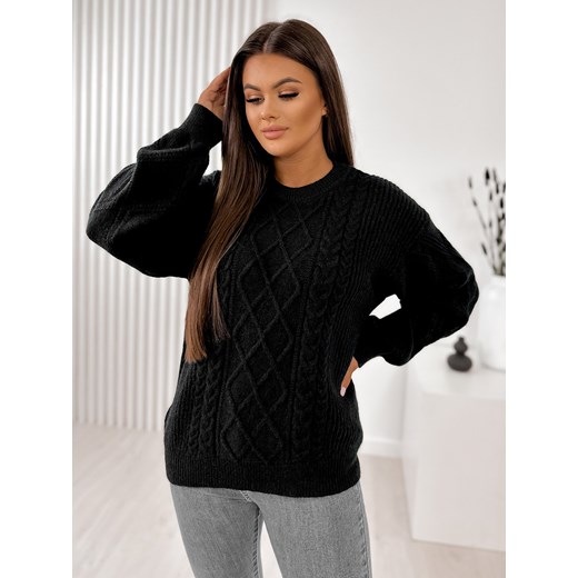 sweter rauta czarny one size ze sklepu UBRA w kategorii Swetry damskie - zdjęcie 176341590