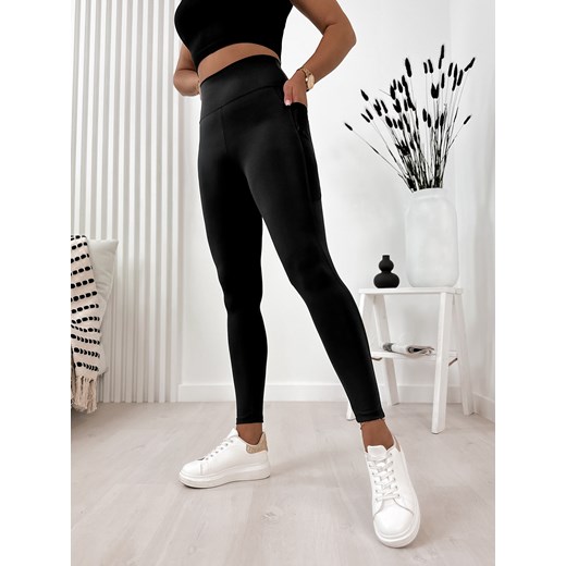legginsy morella czarne m/38 ze sklepu UBRA w kategorii Spodnie damskie - zdjęcie 176341904