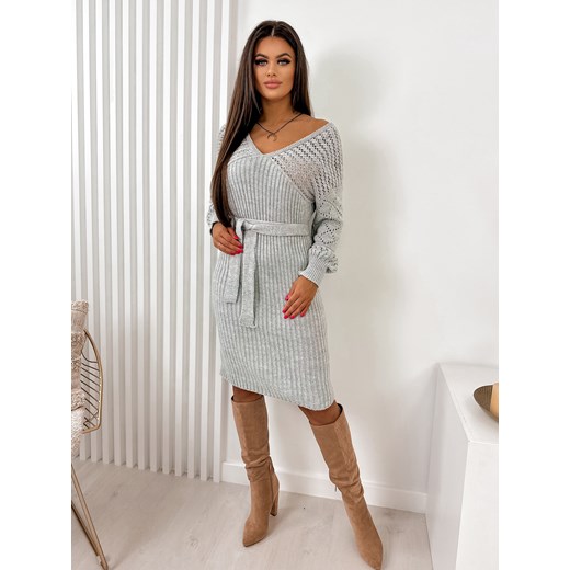 sukienka potes szara one size ze sklepu UBRA w kategorii Sukienki - zdjęcie 176342311