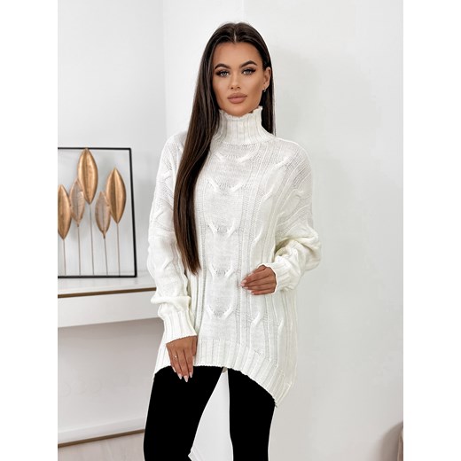 sweter snover ecru one size ze sklepu UBRA w kategorii Swetry damskie - zdjęcie 176344364