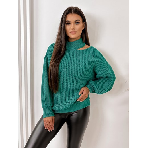sweter elekid turkusowy one size ze sklepu UBRA w kategorii Swetry damskie - zdjęcie 176344394