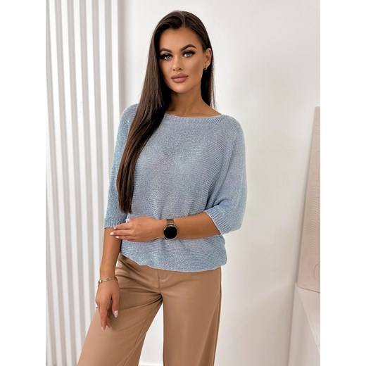 sweter sydney niebieski one size ze sklepu UBRA w kategorii Swetry damskie - zdjęcie 176345143