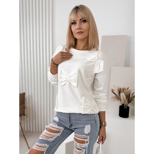 bluza millen ecru one size ze sklepu UBRA w kategorii Bluzy damskie - zdjęcie 176345590